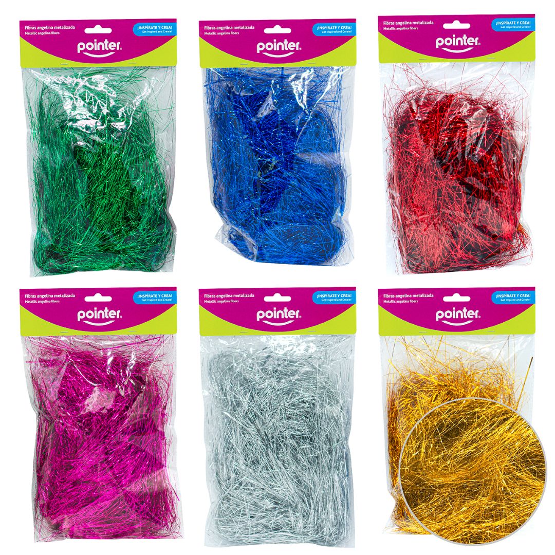 FIBRA PLASTICA POINTER METALIZADA BX1 6 COL. (F. 144 SETS)