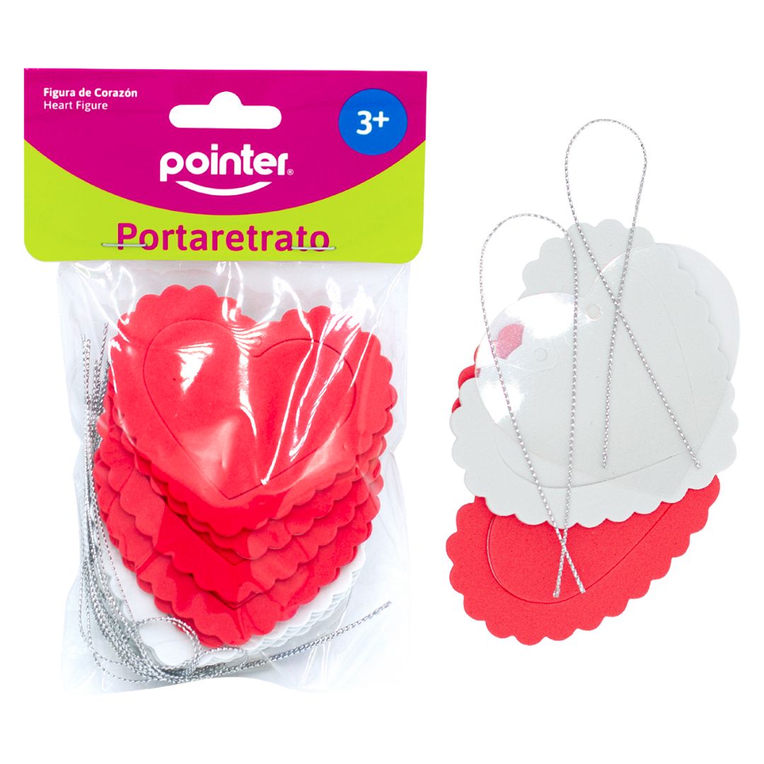 FOAMY POINTER PORTA RETRATO CORAZON (F. 96 PZAS)