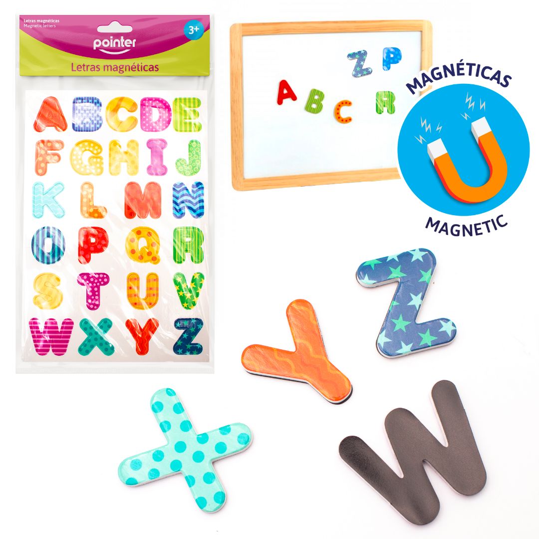 LETRAS MAGNETICAS POINTER C/DISEÑOS (F. 144 SETS)