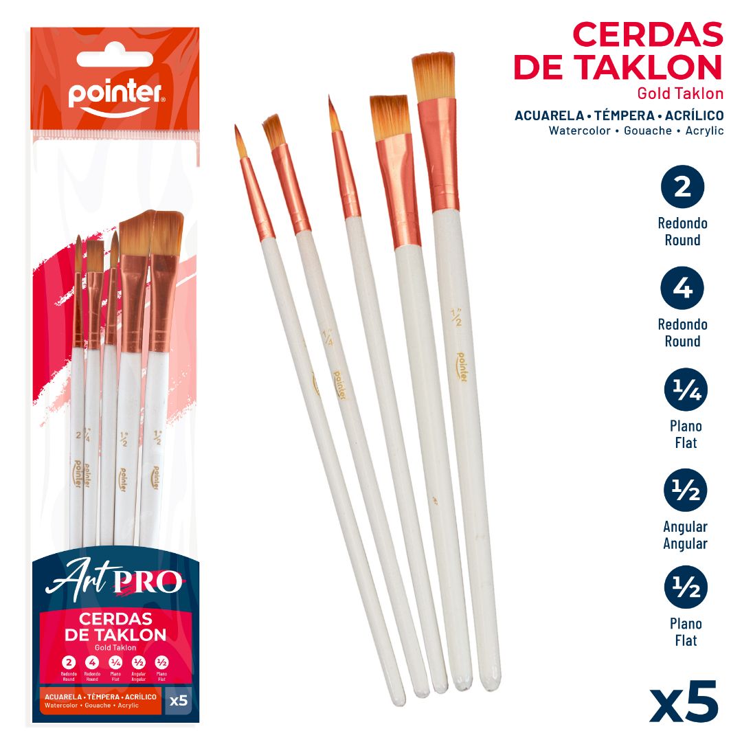SET DE PINCELES POINTER ART PRO BX5 (F. 288 SETS)