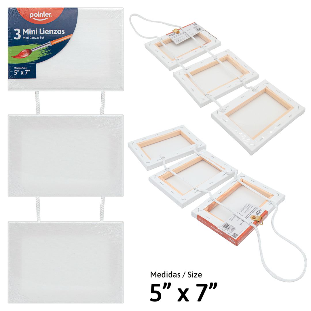 MINI BASTIDORES POINTER 5" X 7" 3 TRIPTICO (F. 40 SETS)