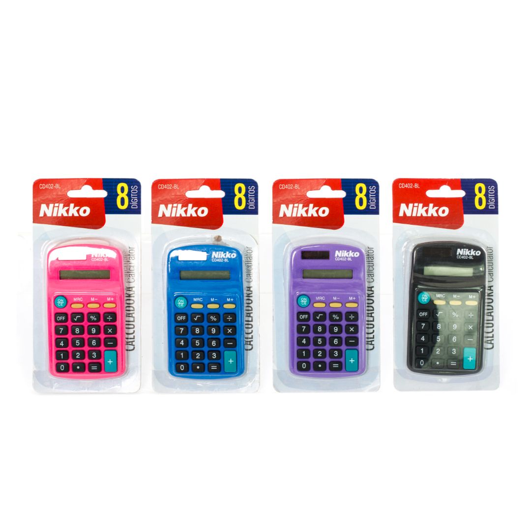 CALCULADORA NIKKO PEQUEÑA 8 DIG (F. 48 UNI)
