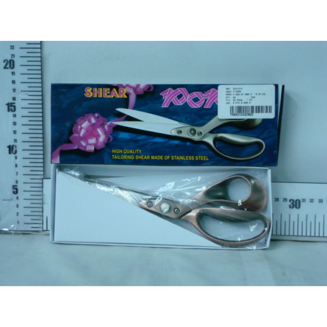 TIJERA METALICA PARA TELA 9 3/4" (F. 60 UNI)