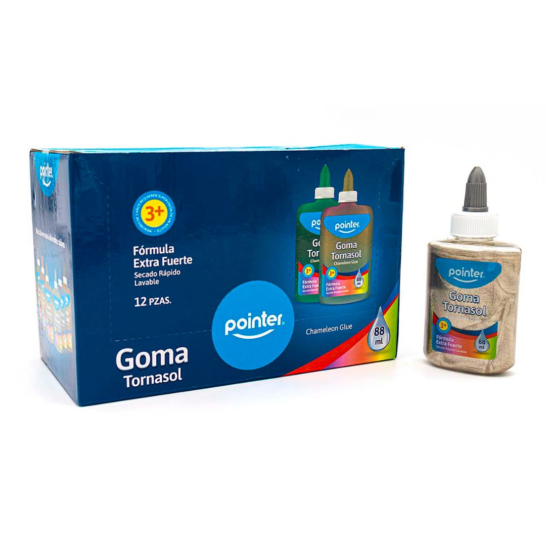 GOMA TORNASOL POINTER 6 COL. 88ML/3ONZS (F. 144 PZAS)