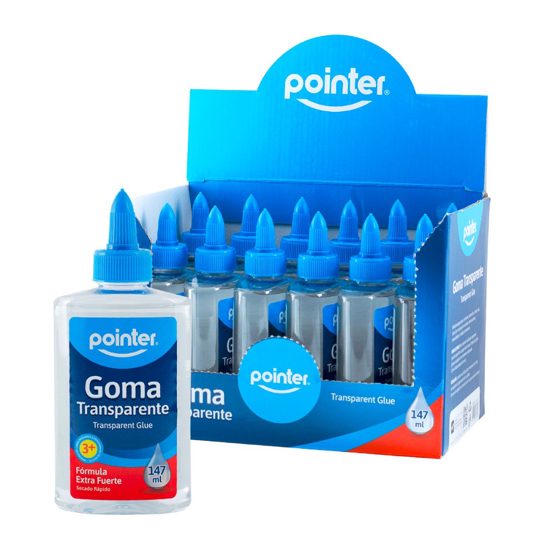 GOMA TRANSPARENTE POINTER CX12 147ML/5 ONZS (F. 48 PZAS)
