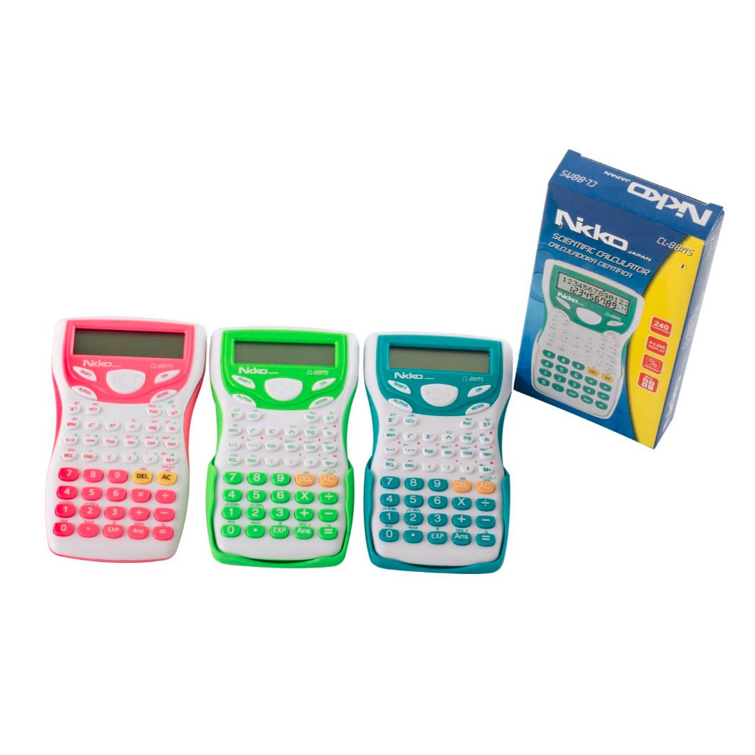 CALCULADORA CIENTIFICA NIKKO 240 FUNCONES 3 COL. (F. 100 UNI)