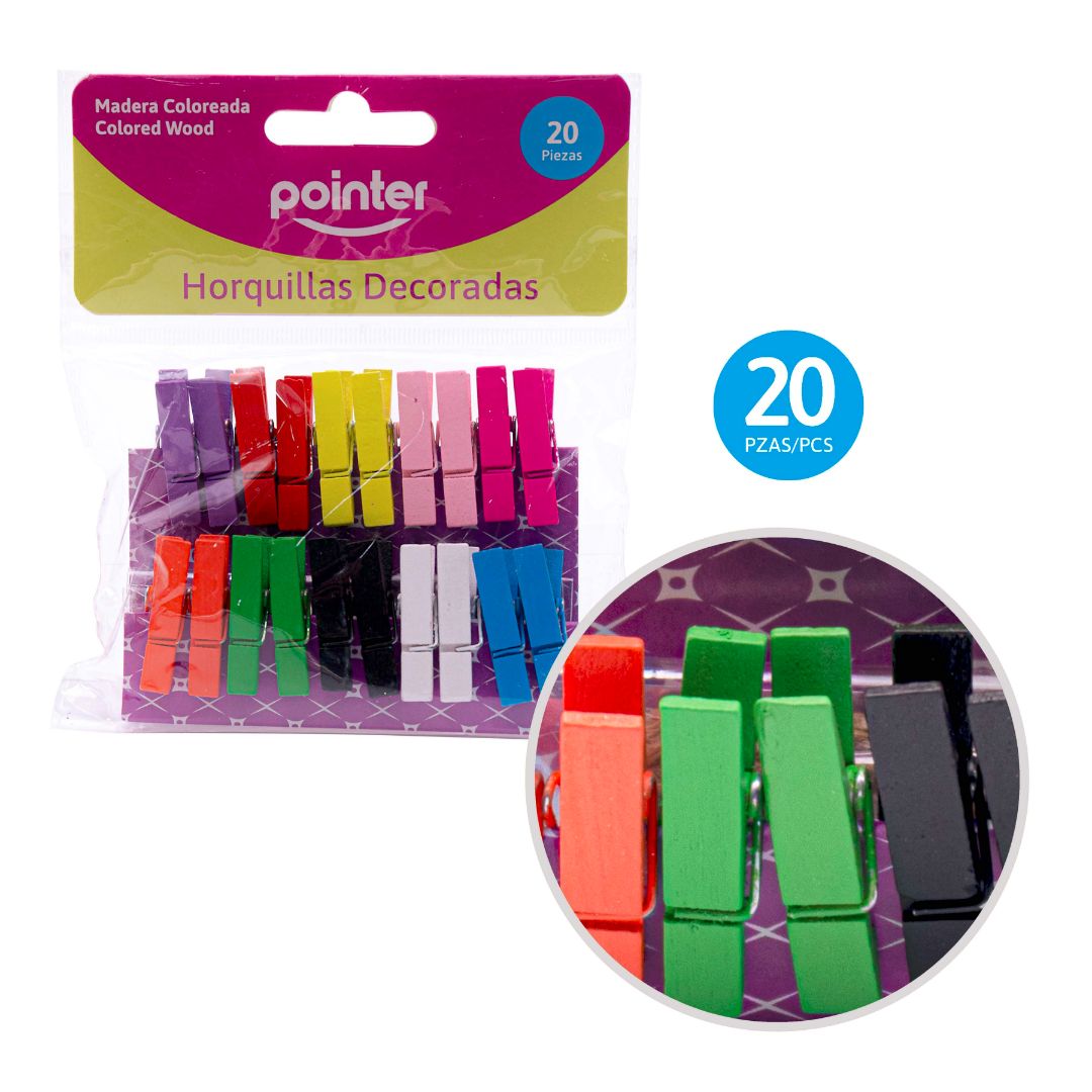 HORQUILLAS POINTER DE COLORES PX20 (F.144 SETS)