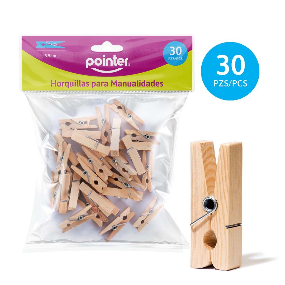 HORQUILLAS POINTER P/MANUALIDADES BX30 3.5CM (F. 144 SETS)