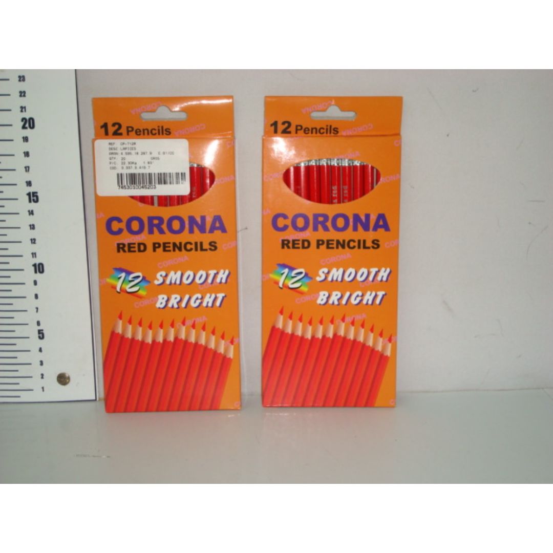 LAPIZ CORONA DELGADO ROJO CX12 (F. 240 DOC)