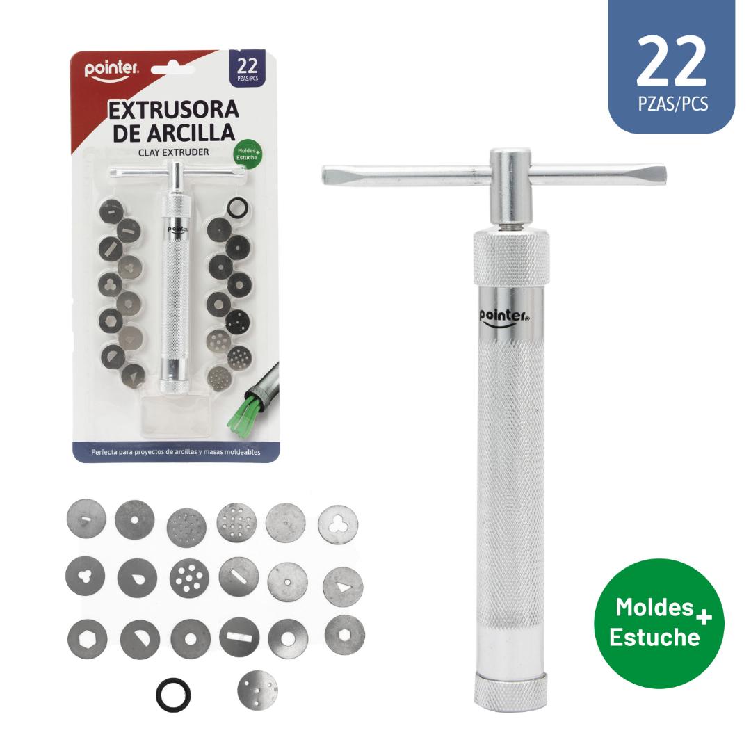 EXTRUSORA POINTER PARA ARCILLA POLIMERICA (F. 60 SETS)