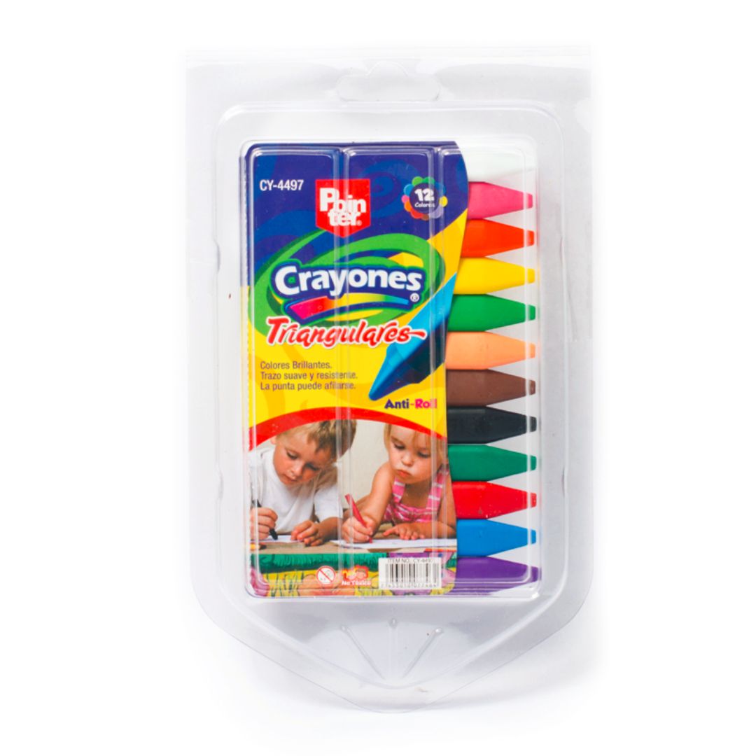 CRAYON DE CERA POINTER TRIANGULAR BLISTERX12 COL. (F. 144 SETS)