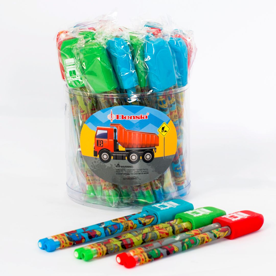 SET BENSIA PORTAMINAS 3EN1 BORRA/CRAY/LAPIZ. D/CARROS (F. 24 BOT)