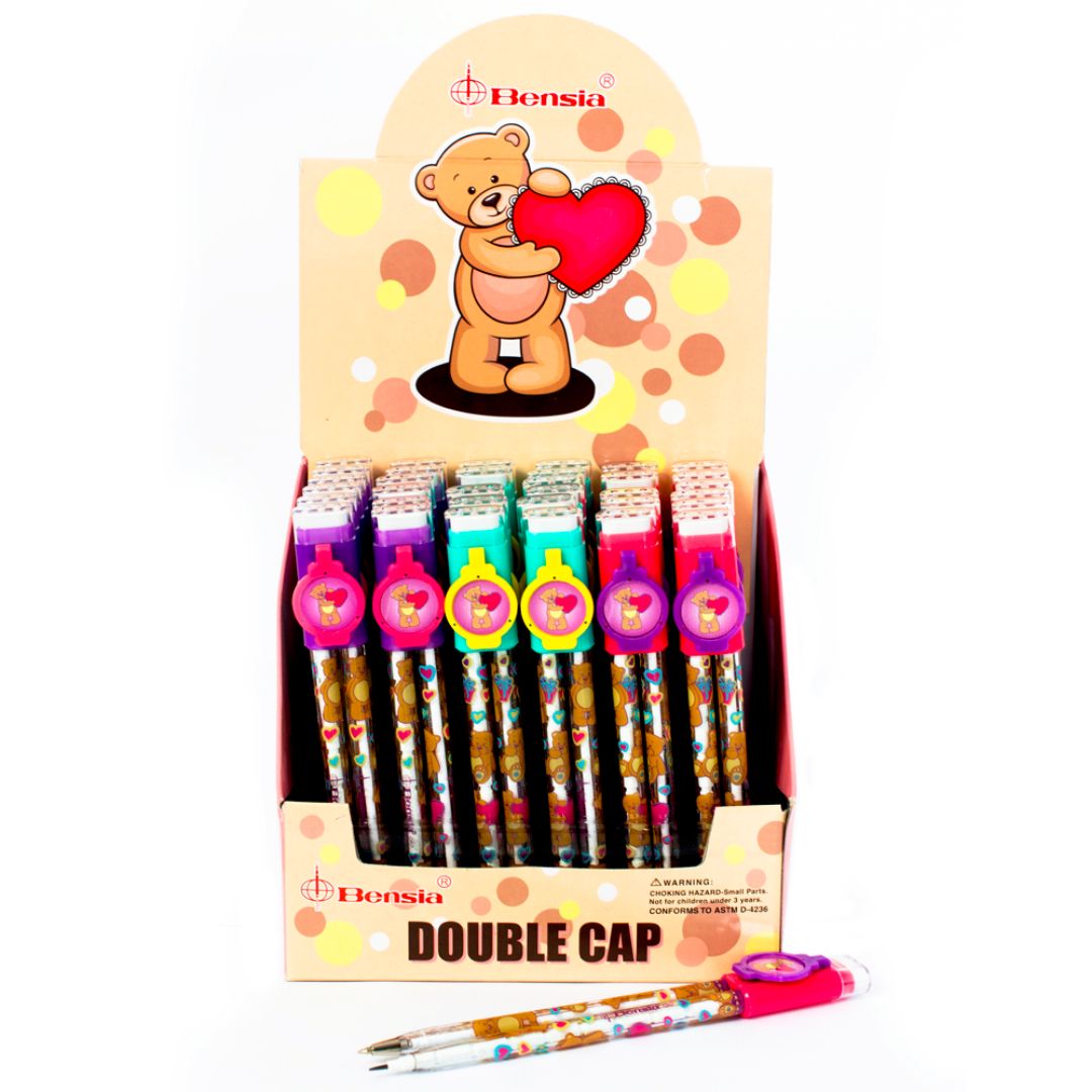 SET BENSIA 3 EN 1 BOLIGRAFO, PORTAMINAS Y BORRADOR 36 SETS OSO (F. 24 BOX)