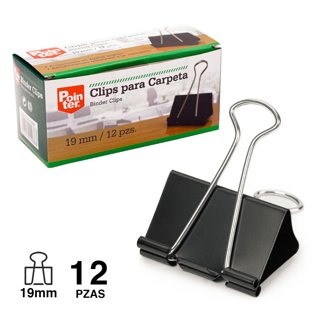 PRENSA PAPEL POINTER CX12 19MM (F. 240 DOC)