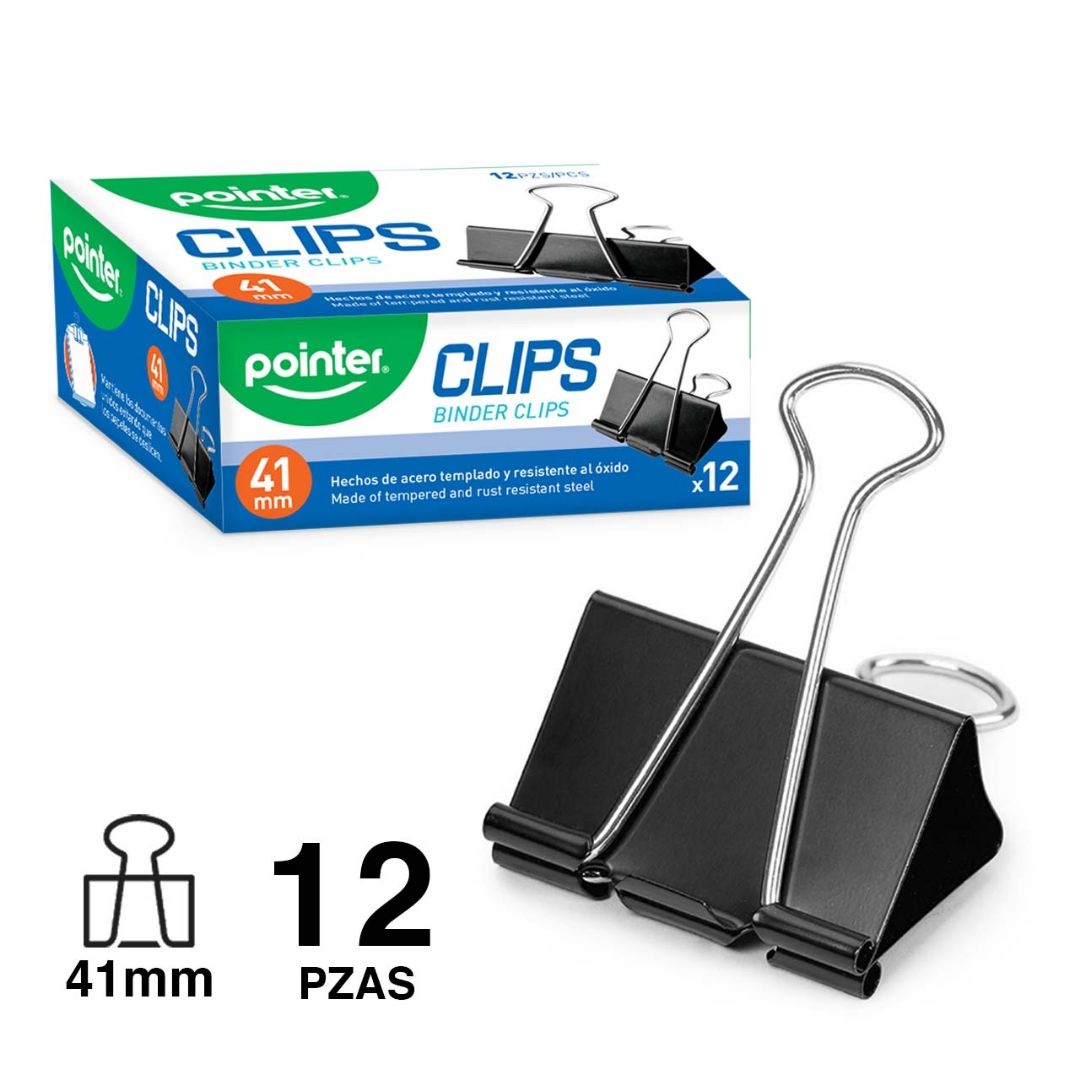 PRENSA PAPEL POINTER CX12 41MM (F. 108 DOC)