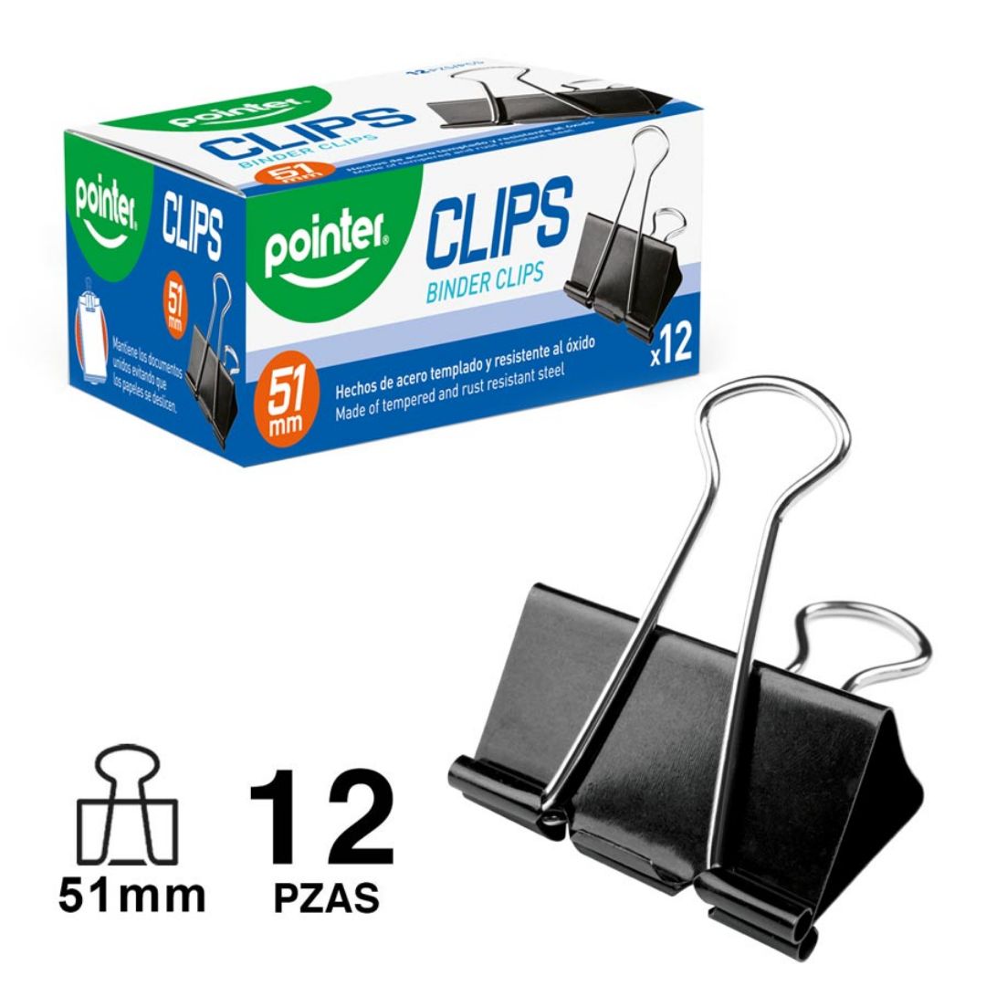 PRENSA PAPEL POINTER CX12 51MM (F. 60 DOC)