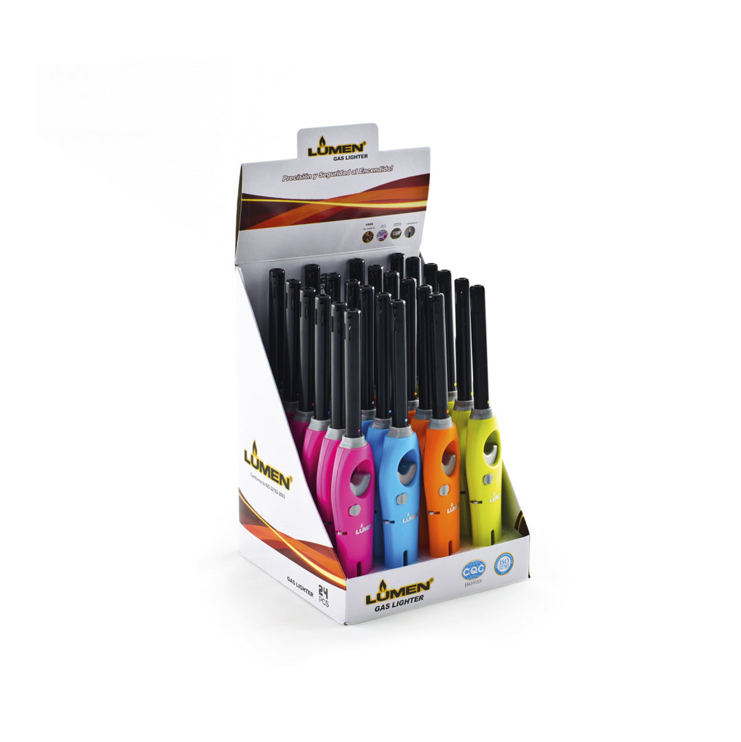 ENCENDEDOR P/ESTUFA LUMEN 4 COLORES CX24 (F. 10 BOX)