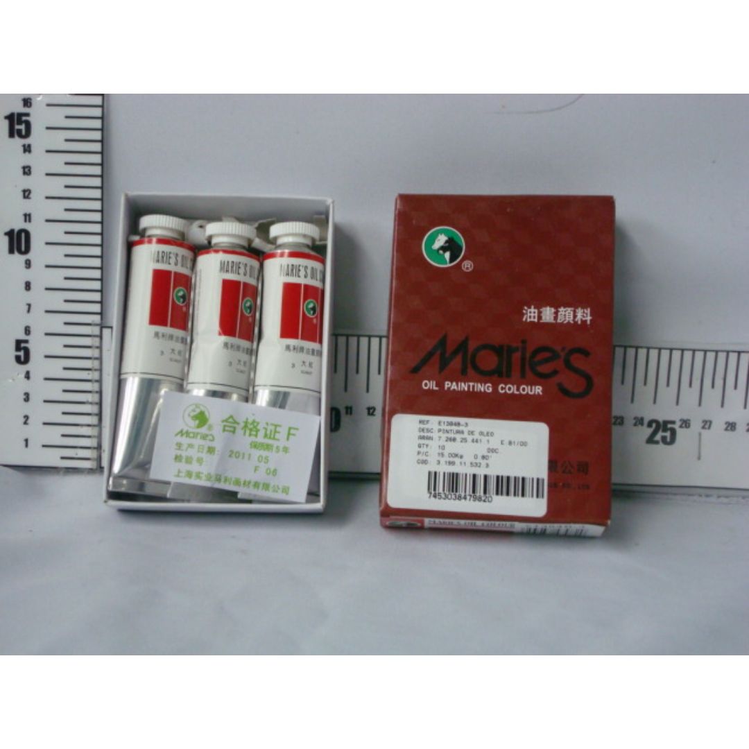 PINTURA OLEO MARIES ROJO CX3 (F. 120 UNI)