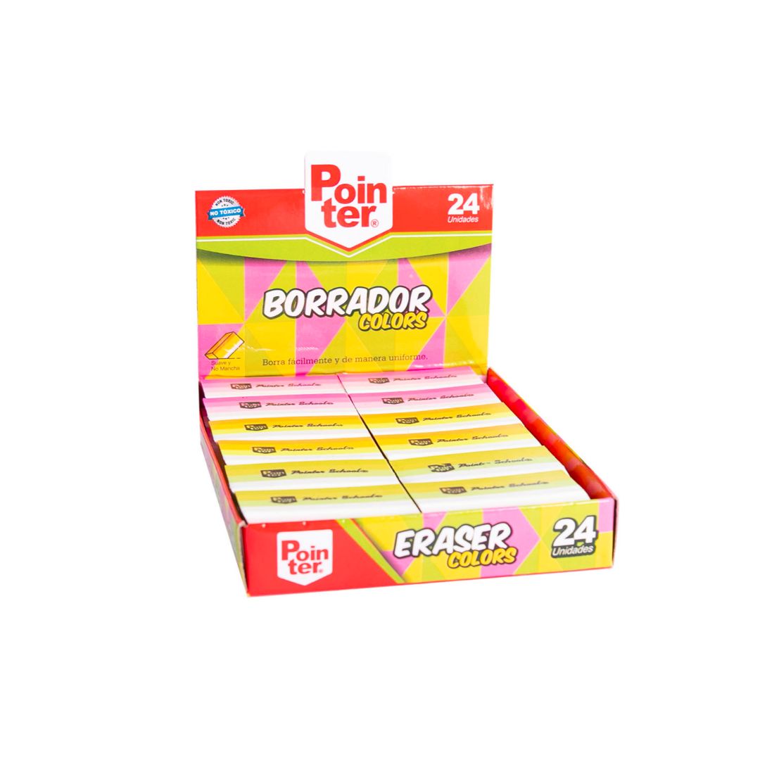 BORRADOR POINTER BICOLOR RAYAS CX24 2 COL. (F. 24 BOX)