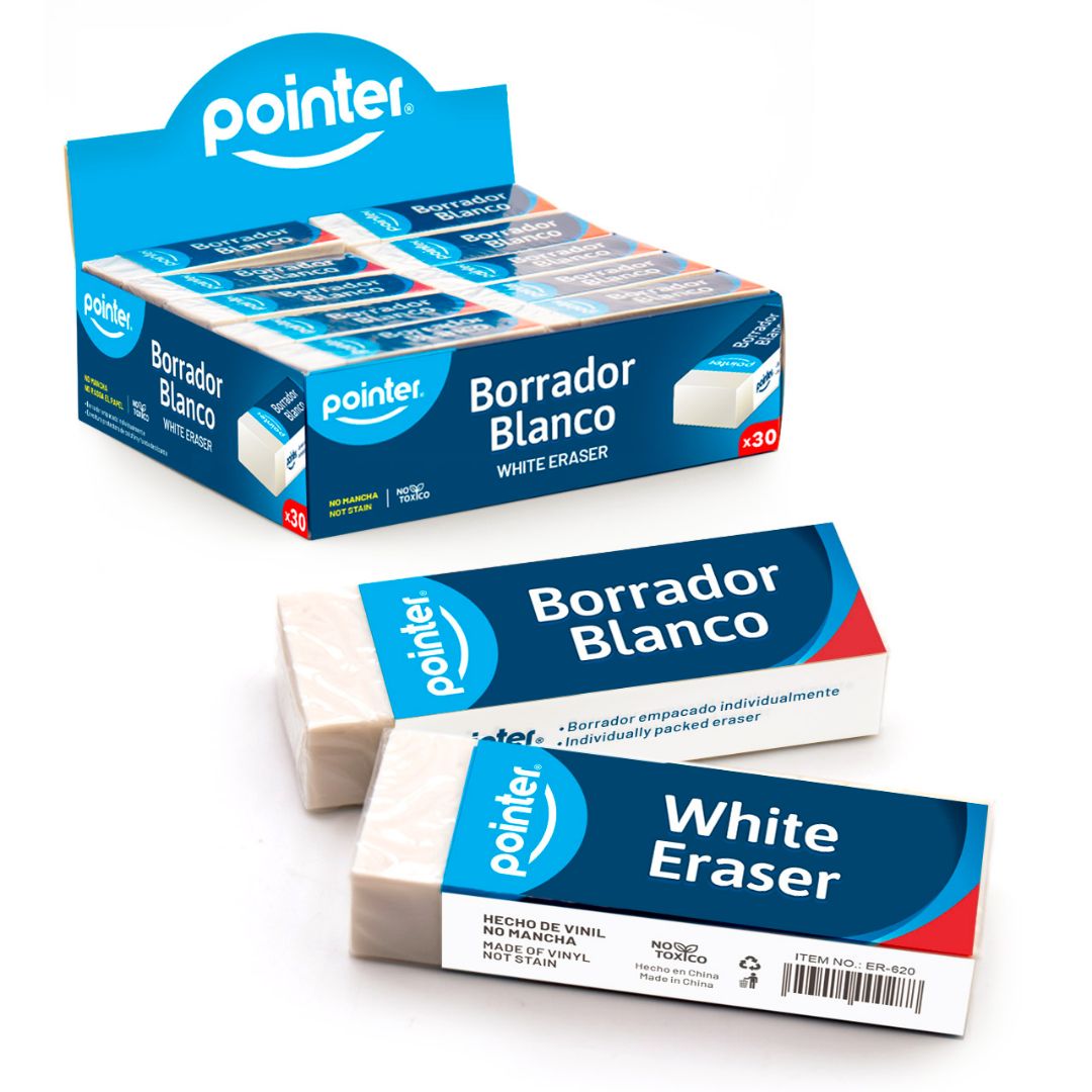 BORRADOR POINTER JUMBO BLANCO CX30 (F. 20 BOX)