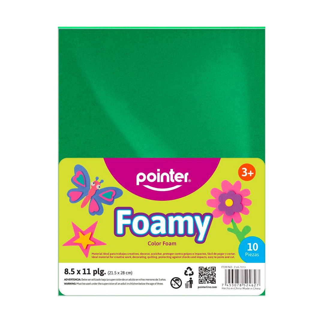 FOAMY POINTER VERDE OSCURO PX10 CARTA (F. 96 PAQ)