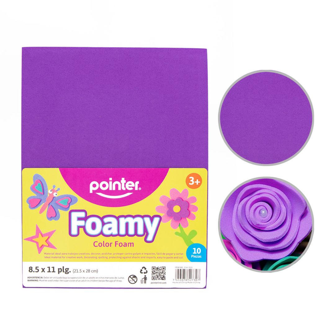 FOAMY POINTER MORADO PX10 CARTA (F. 96 UNI)