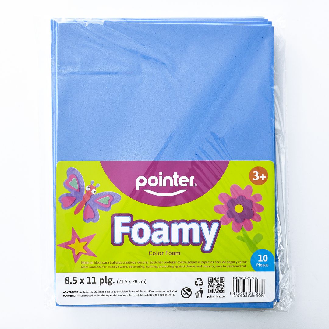 FOAMY POINTER CELESTE PX10 CARTA (F. 96 UNI)