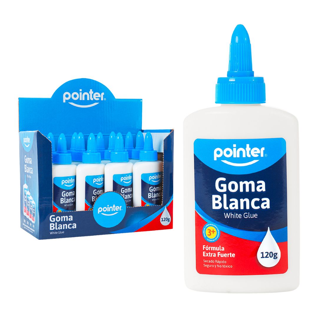 GOMA BLANCA POINTER 120G/4ONZS (F. 12 DOC)