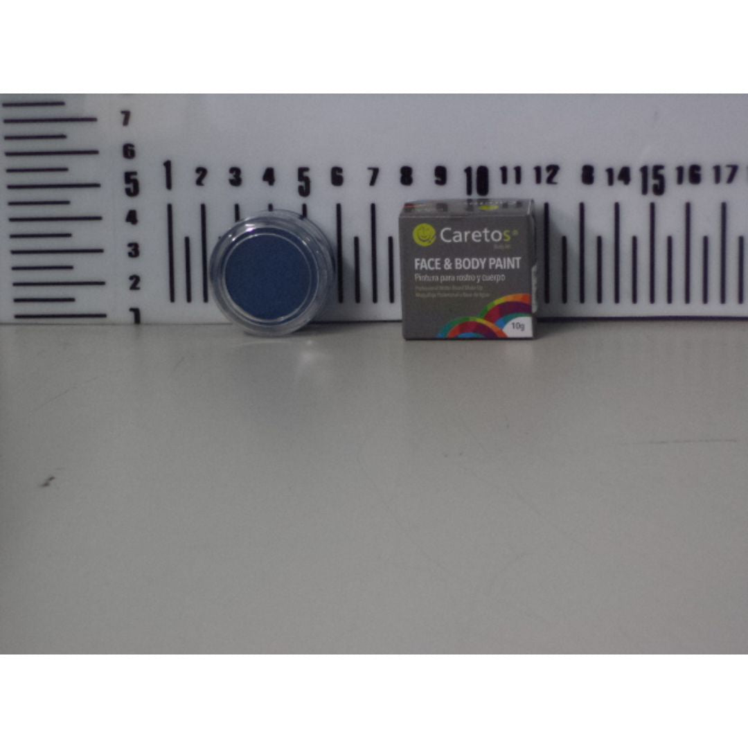 PINTA CARITAS CARETOS AZUL FLUORESCENTE 10G (F. 120 UNI)