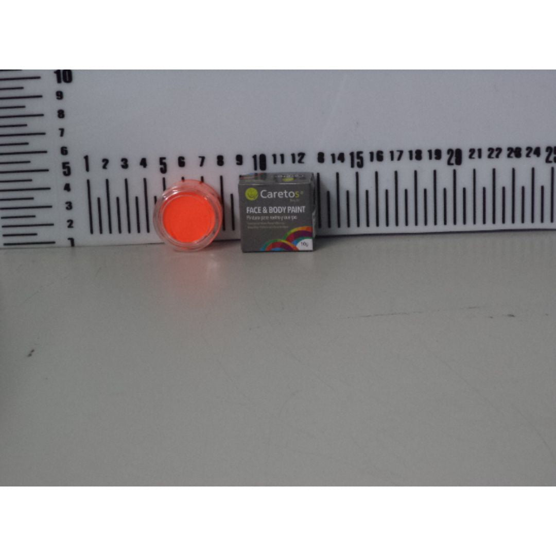 PINTA CARITAS CARETOS NARANJA FLUORESCENTE 10G (F. 120 UNI)
