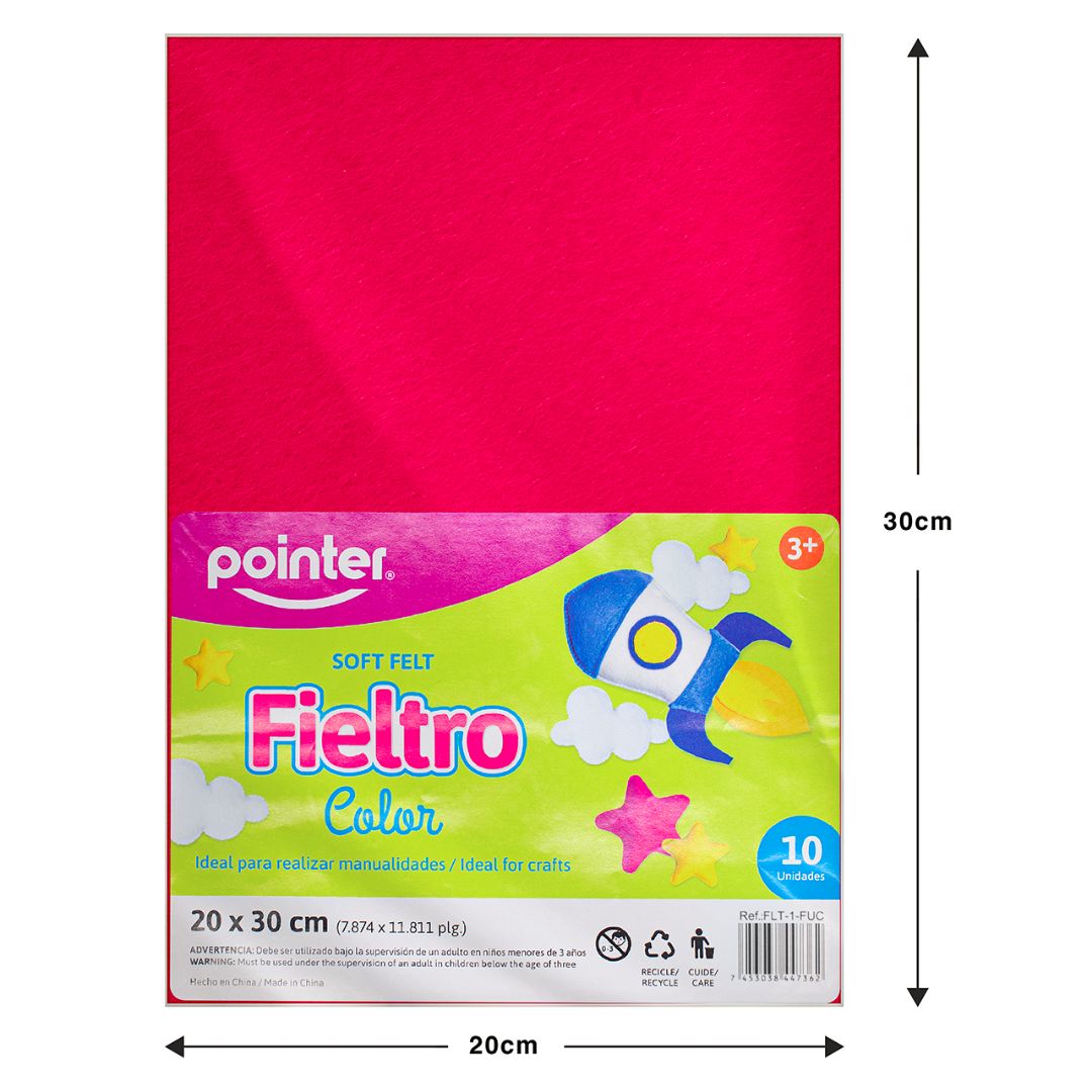 FIELTRO POINTER FUCSIA PX10 CARTA (F. 120 PAQ)