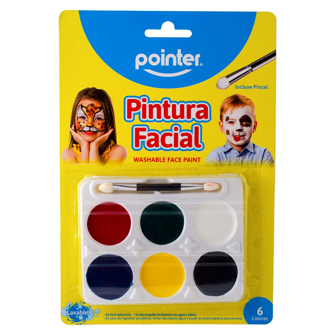 PINTA CARITAS POINTER EN PALETA 6 COLORES (F. 144 UNI)
