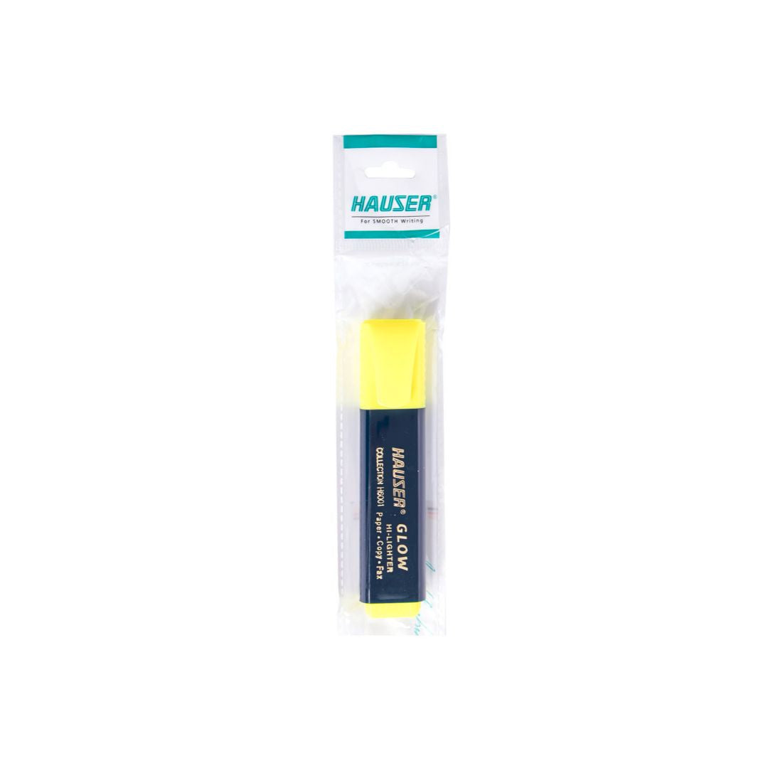 RESALTADOR HAUSER GLOW AMARILLO BX1 (F. 100 UNI)