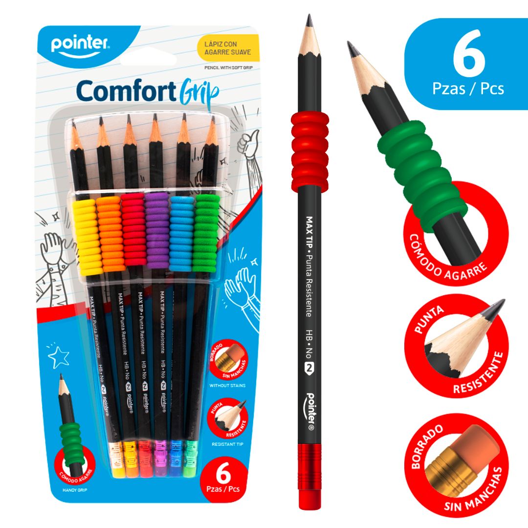 LAPIZ POINTER HEXAGONAL NEGRO SETX6 2HB NO. 2 (F. 144 SETS)