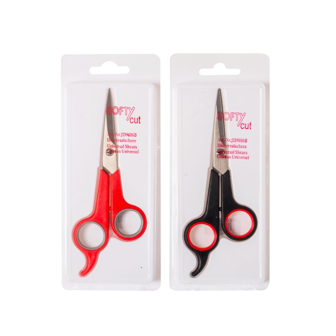 TIJERA C/PUNTA SOFTY CUT 6"  2COL. (F. 360 UNI)