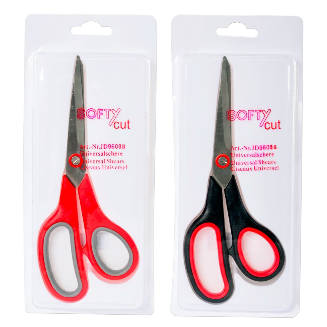TIJERA SOFTY CUT 2 COL. 7"  (F. 240 UNI)