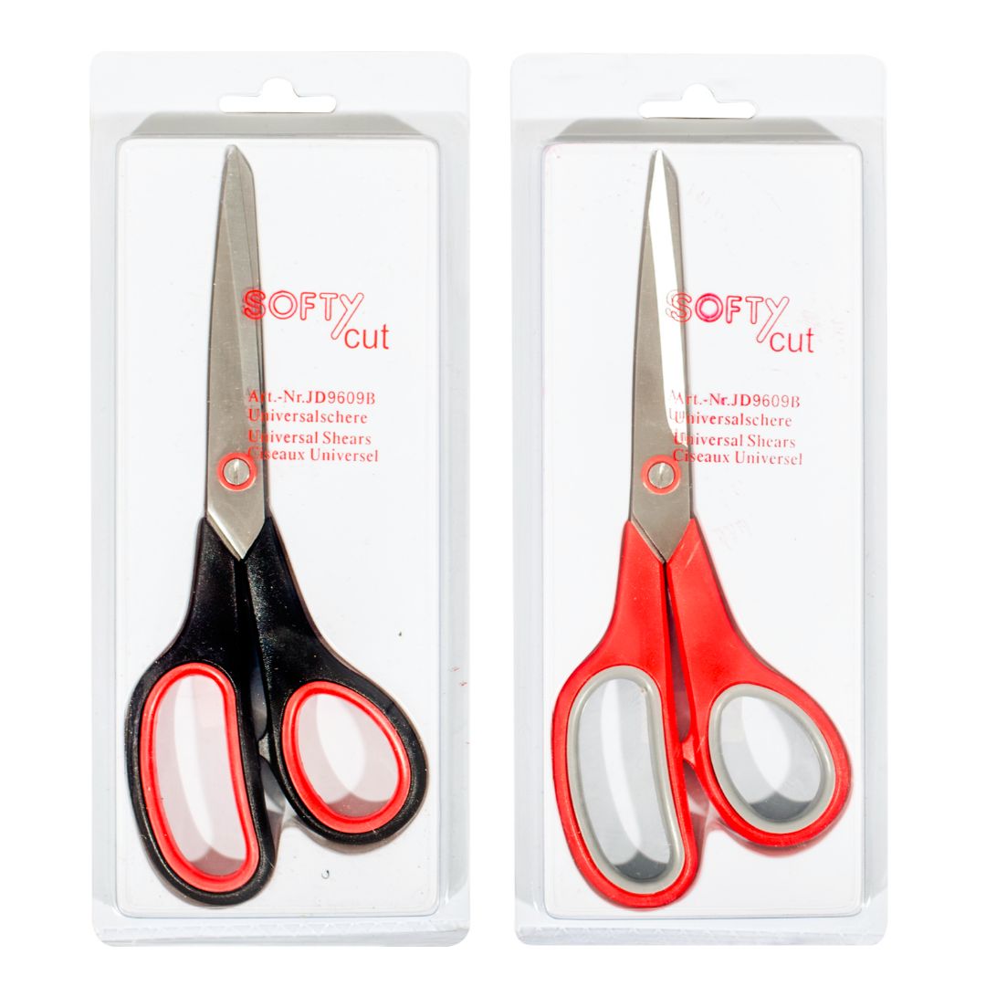 TIJERA SOFTY CUT 8.5" 2 COL.  (F.180 UNI)