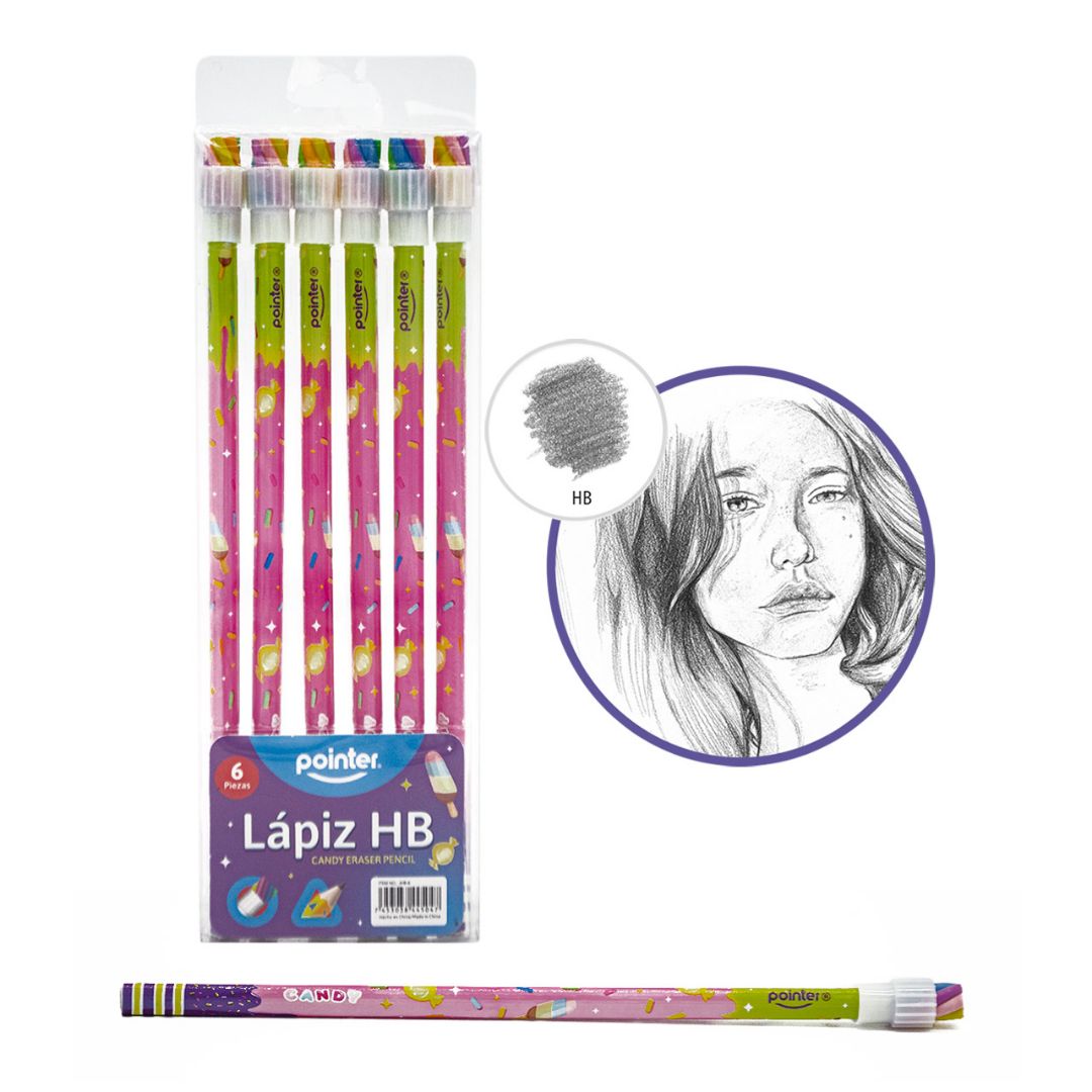 LAPIZ POINTER CANDY TRIANGULAR BLISTERX6 HB (F. 240 SETS)