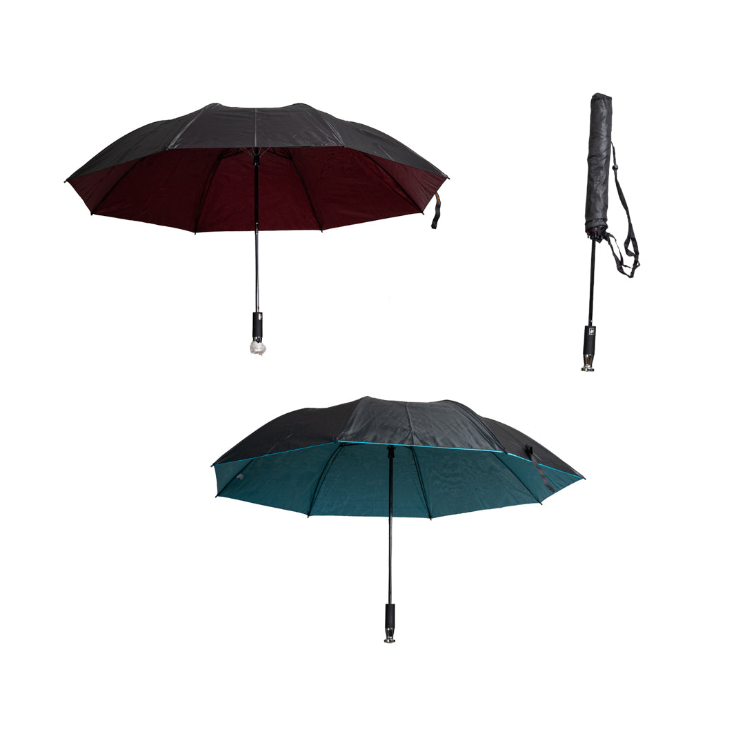 SOMBRILLA JVL GRANDE DOBLE FORRRO 3 COLORES (F. 48 PZA)