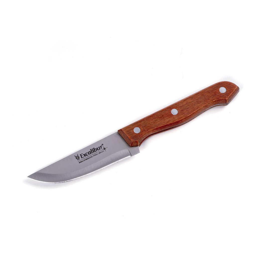 CUCHILLO EXCALIBUR CACHA MADERA 4"  (F. 144 UNI)