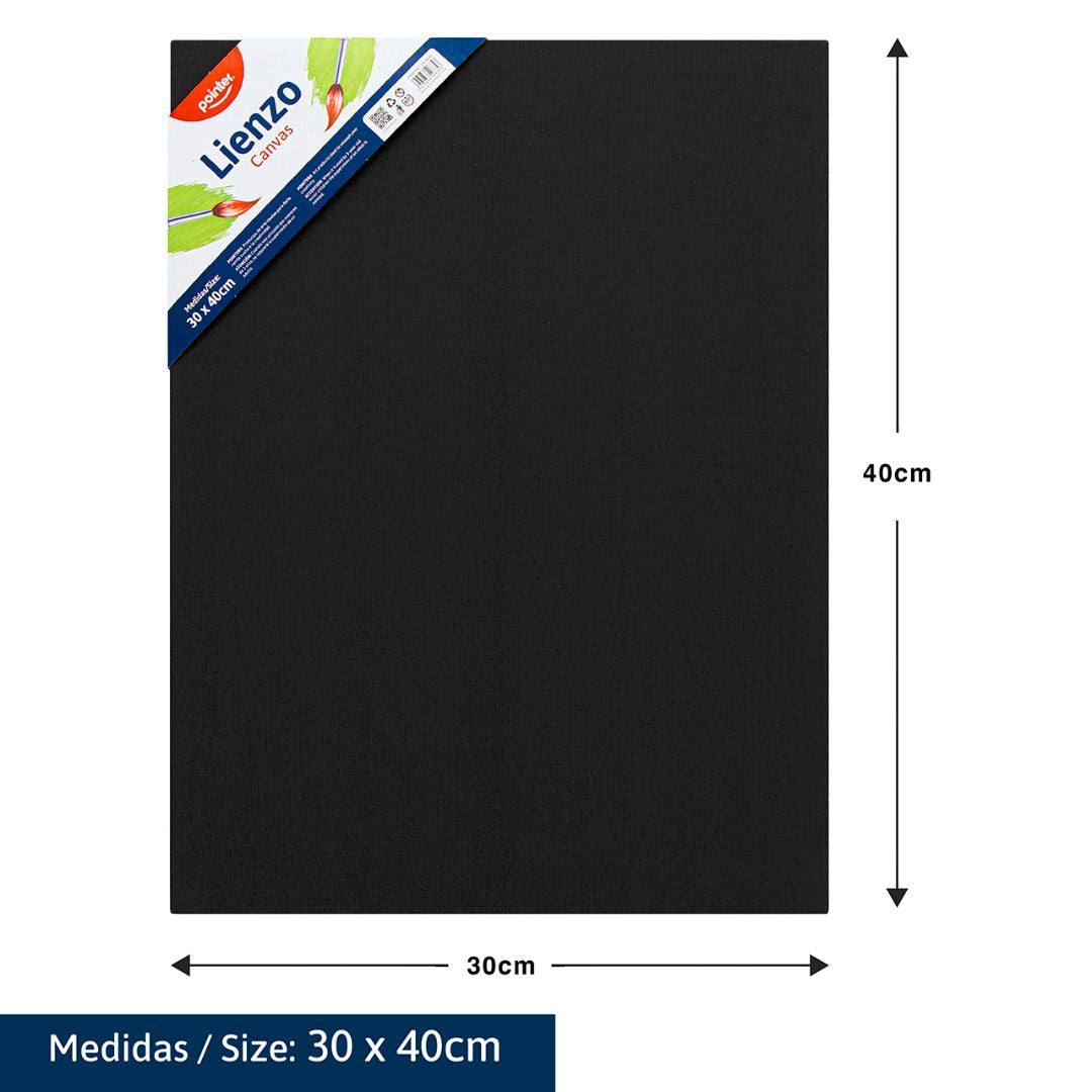 CARTON CON TELA NEGRA POINTER 30X40CM (F. 48 PZAS)
