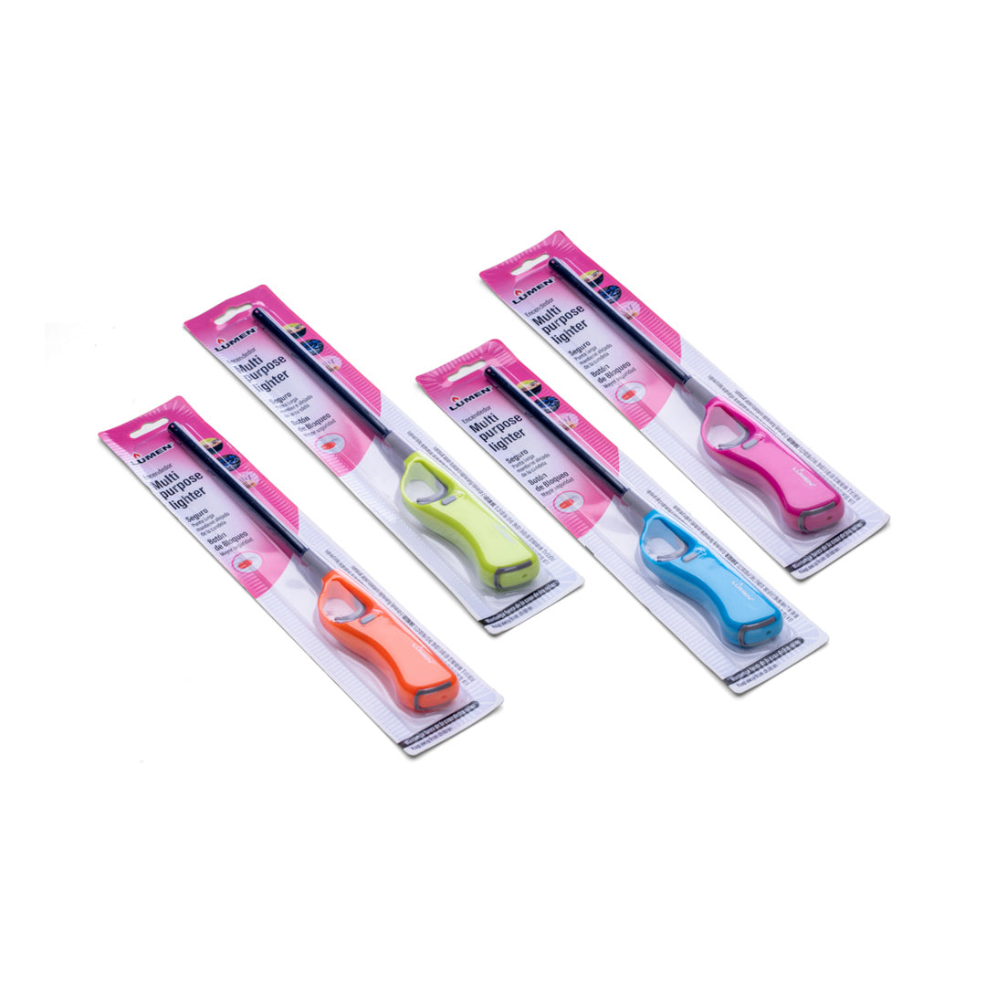 ENCENDEDOR LUMEN LARGO 4 COLORES (F. 120 PZA)