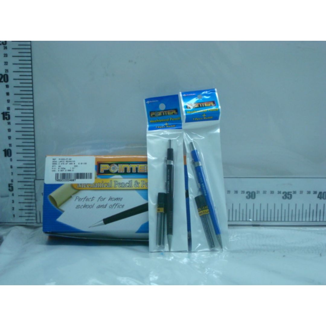 PORTAMINAS RETRACTIL POINTER C/REPUES. CEL/NEG 0.7MM (F. 60 DOC)