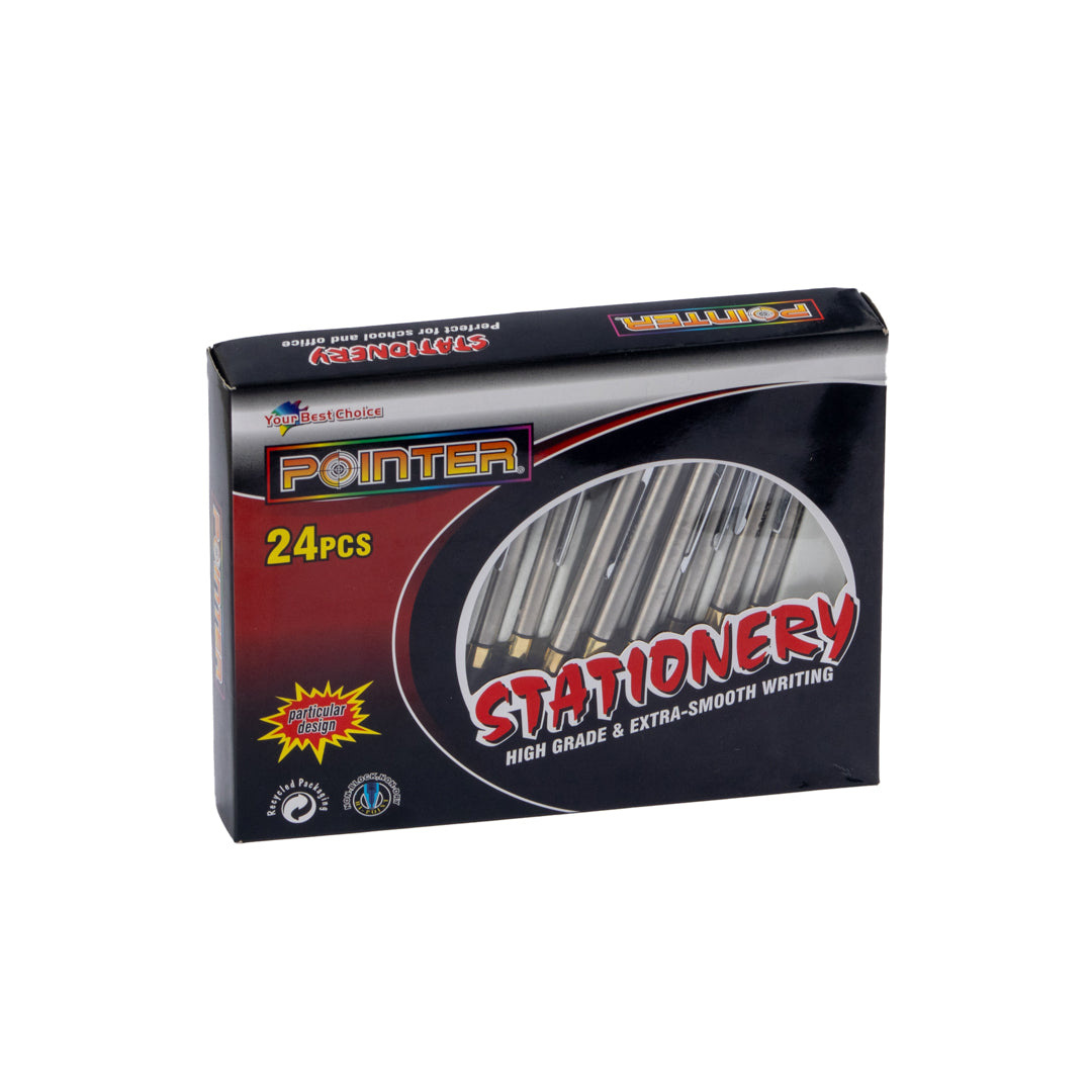 PORTAMINAS RETRACTIL POINTER PLATEADO CX24  (F. 24 BOX)