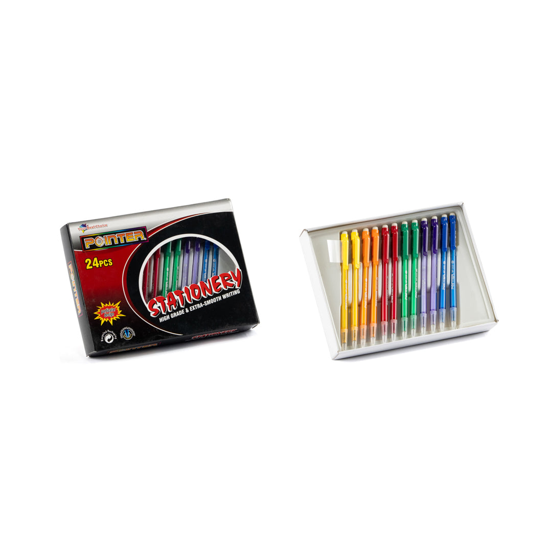 PORTAMINAS RETRACTIL POINTER CX24 6 COL. 0.5MM (F. 72 BOX)