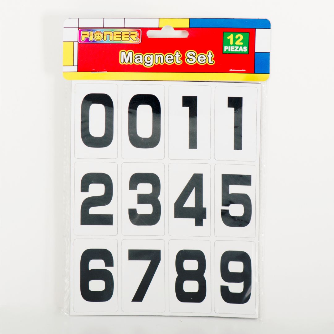 NUMEROS MAGNETICOS POINTER CX12 33X59MM (F. 240 SETS)