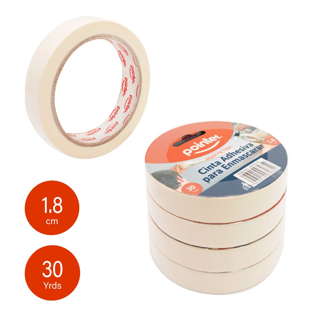 MASKING TAPE POINTER 3/4" X 30 YDS (F. 96 UNI)