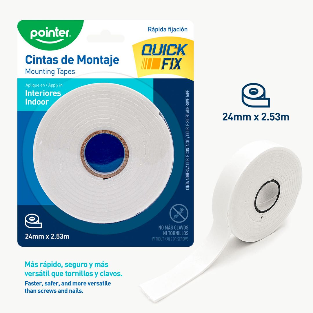 MOUNTING TAPE POINTER 24MM X 2.53M (F. 144 PZAS)