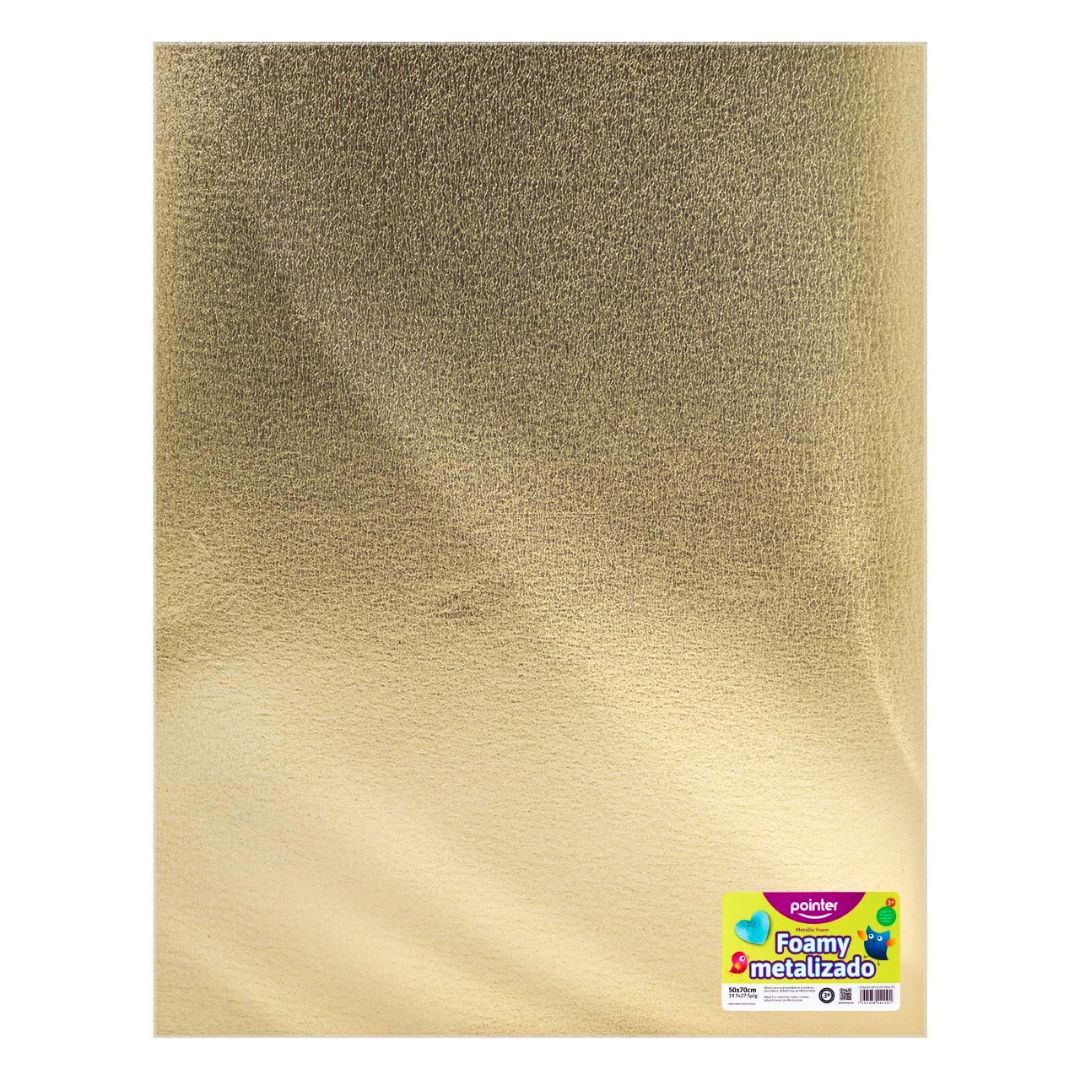 FOAMY METALIZADO POINTER DORADO 50X70CM (F.180 UNI)