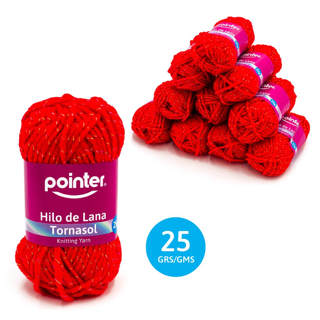 LANA TORNASOL POINTER ROJO 25G (F. 200 PZAS)